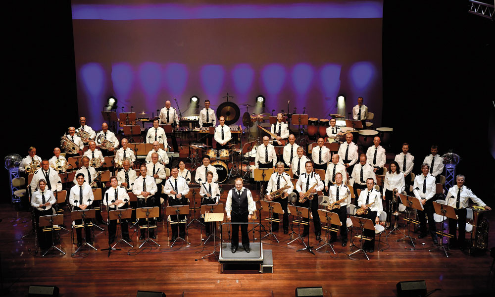 Das Landespolizieorchester spielt in diesem Jahr mehrere Konzerte.
