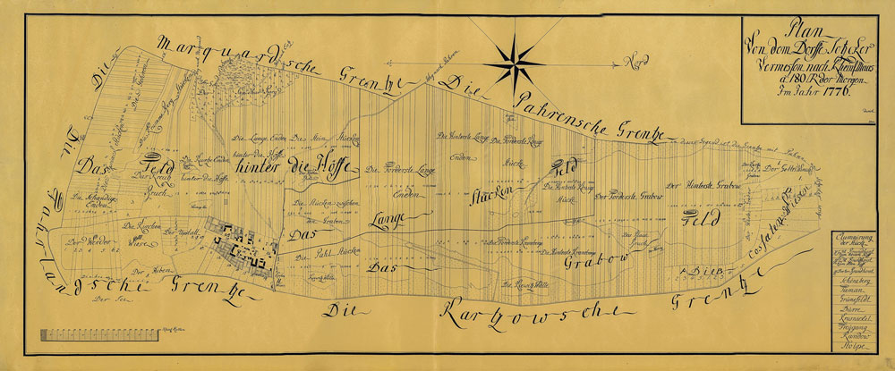 Plan von dem Dorffe Sotzcker 1776